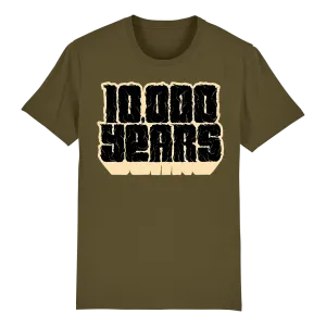 10,000 Years - II Logo T-Shirt - Khaki