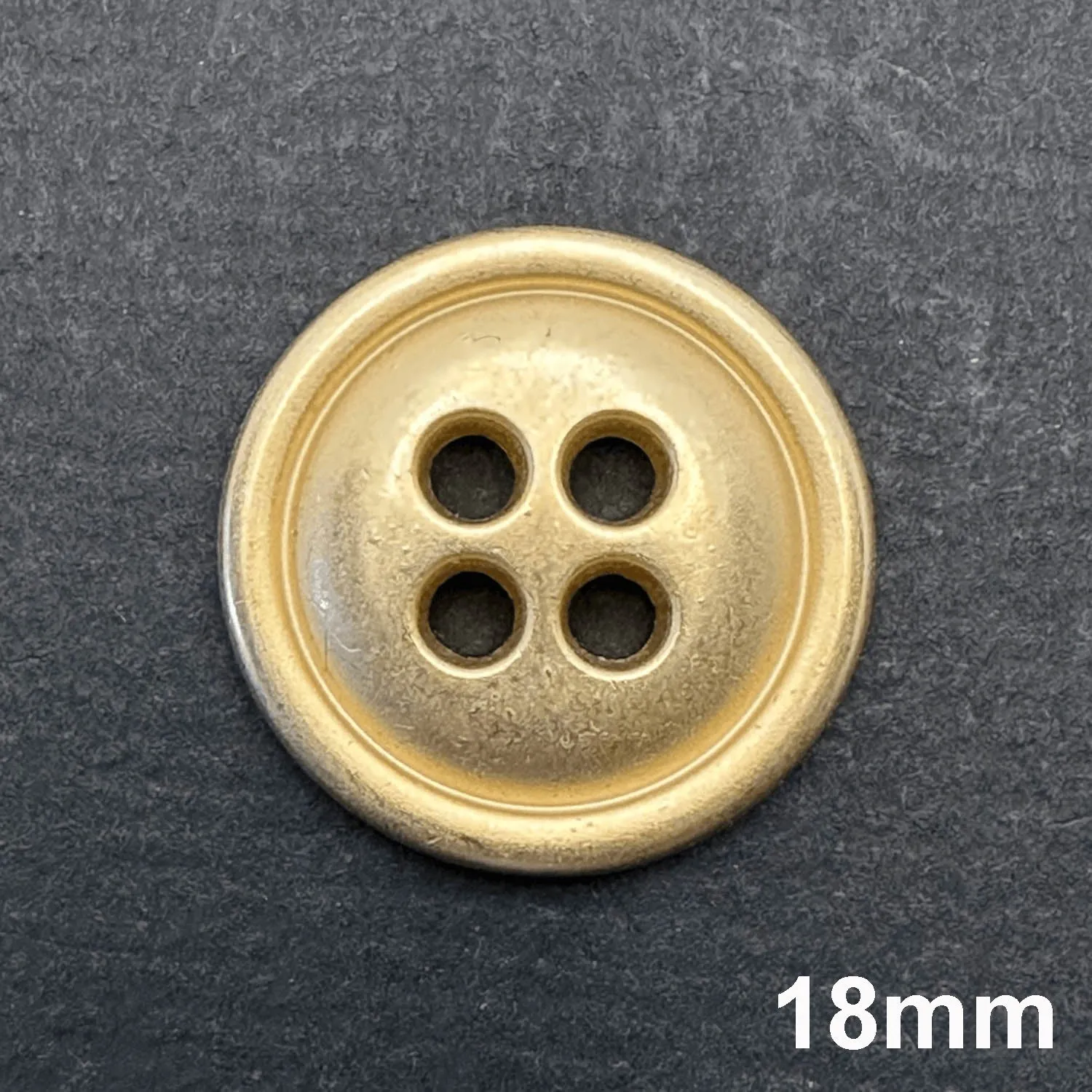 4/H Matt Gold Metal Big Holes Button