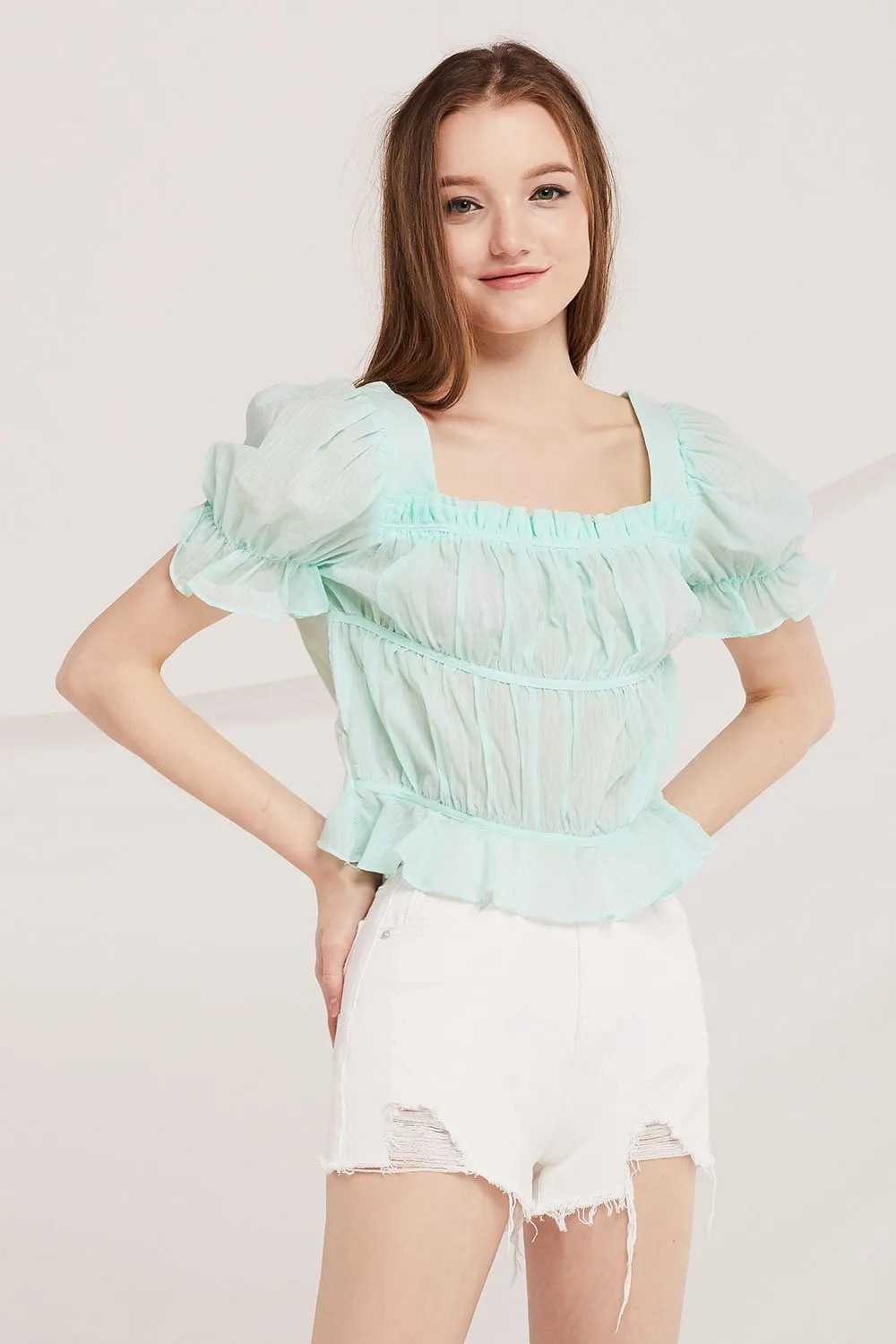 Ailani Ruched Crop Top