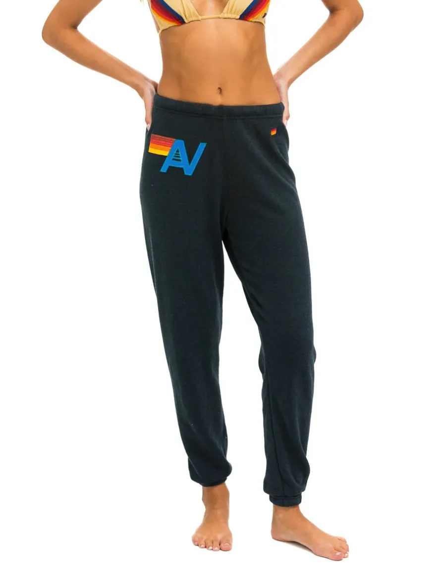 Aviator Nation Logo Stitch Sweatpants Charcoal