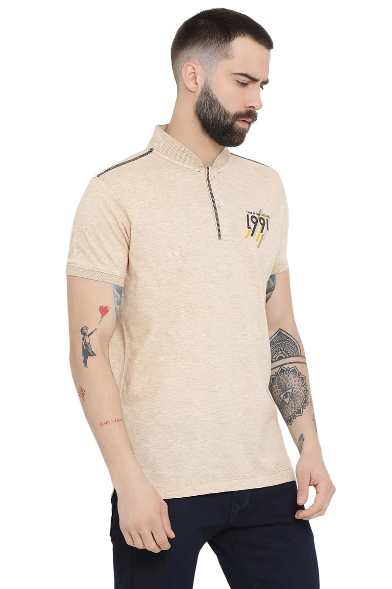 Axmann Standing Collar Casual T-Shirt