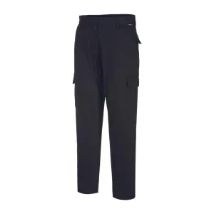 BA088-10 Portwest Eco Women's Stretch Cargo Trousers Black Size 10