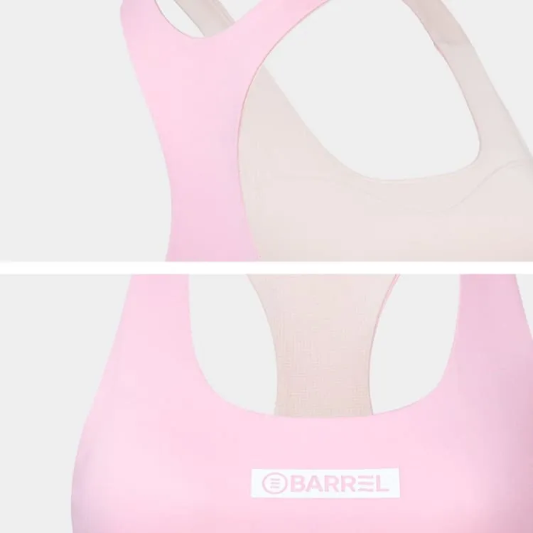 Barrel Women Essential Stitch Bra Top-CORAL