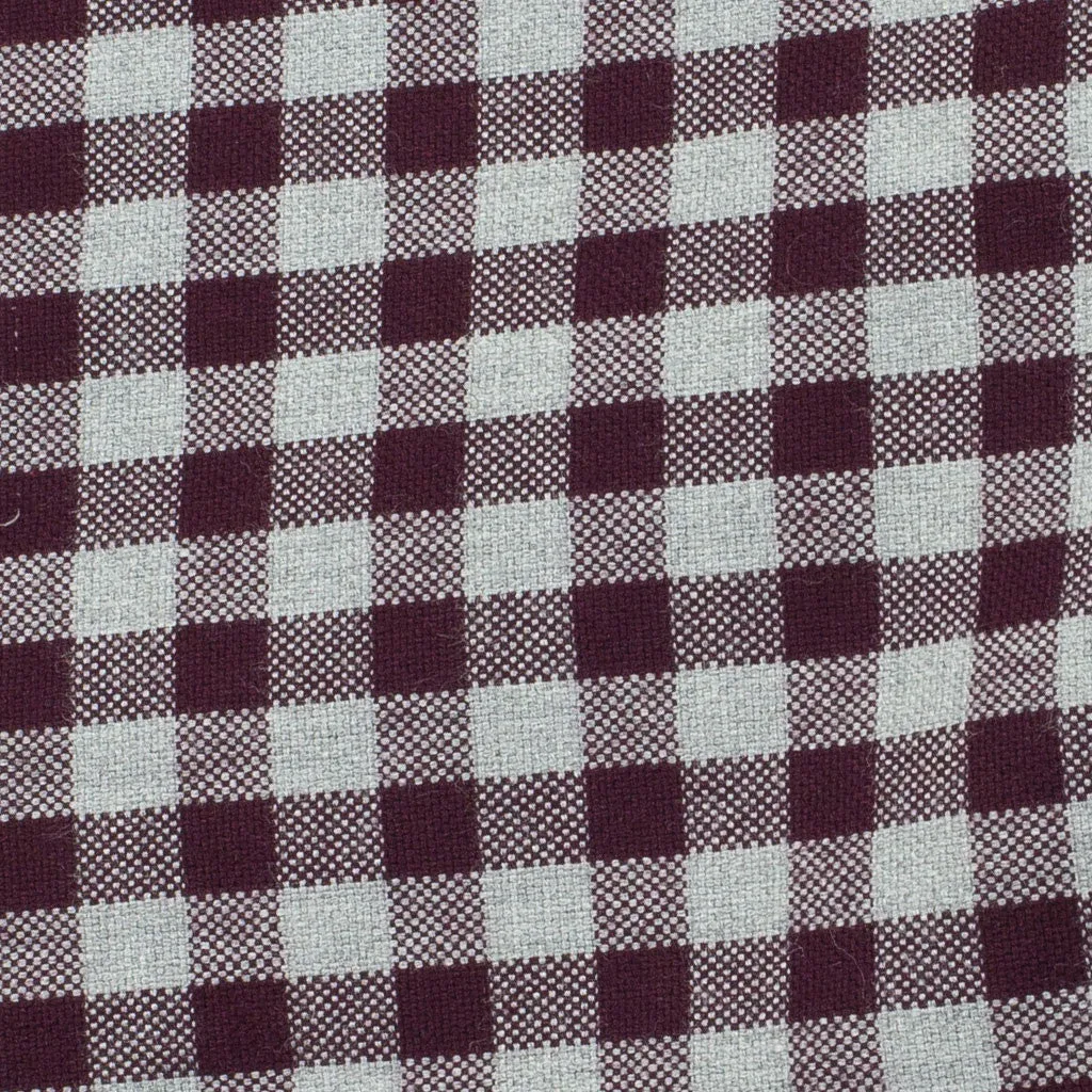 Bayonne (Slim) - Burgundy Gingham Oxford Button Down