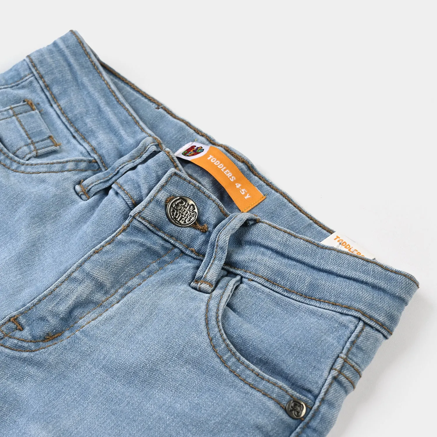 Boys Denim Pant Basic Color-Ice Blue