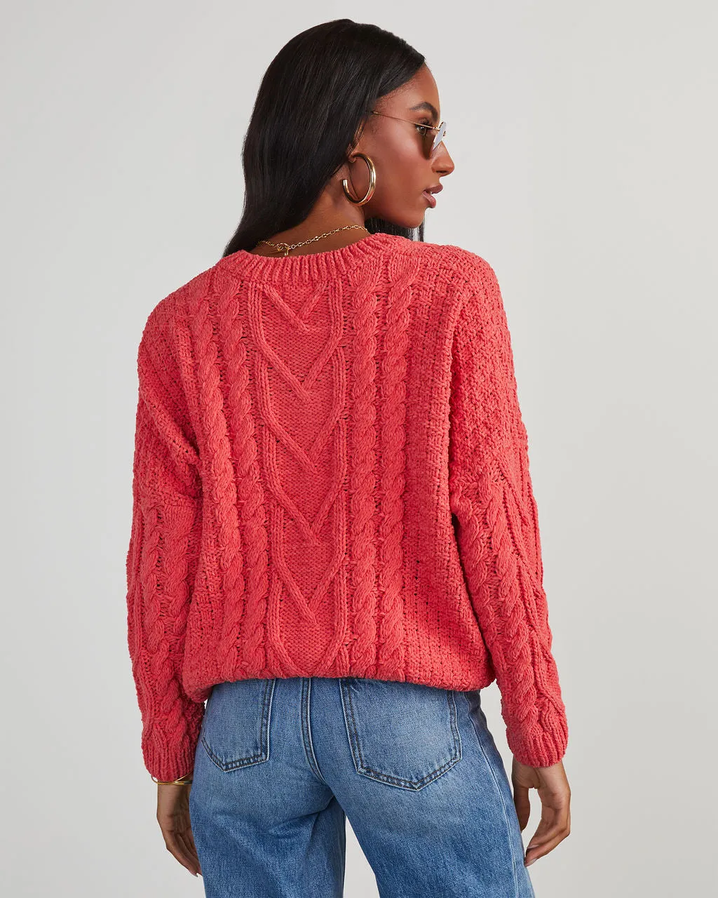 Corey Relaxed Cable Knit Sweater