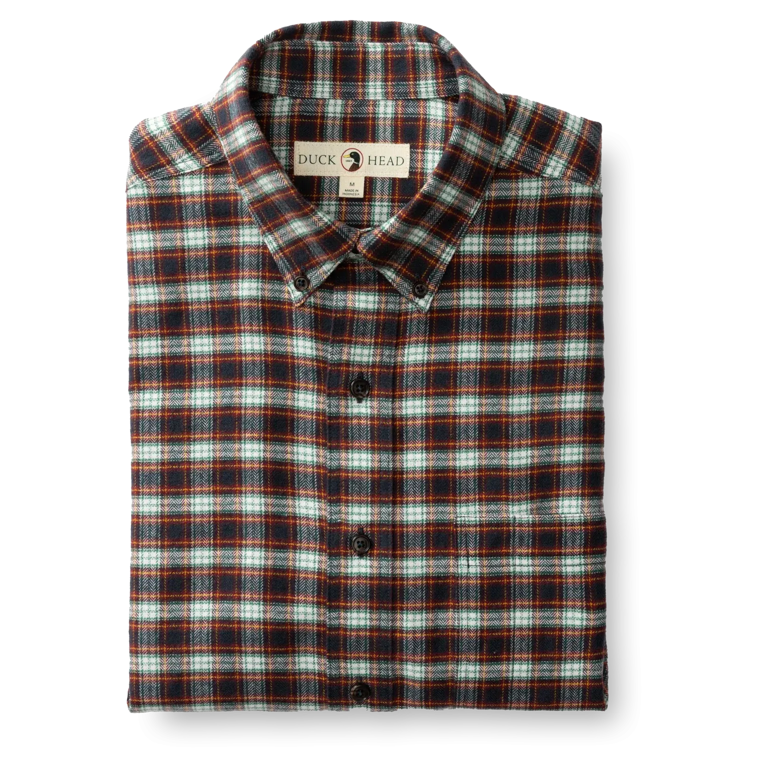 Duck Head - Rosemont Plaid Flannel - Burnt Russet