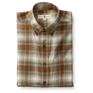 Duck Head - Walsh Plaid Flannel -Crocodile Brown