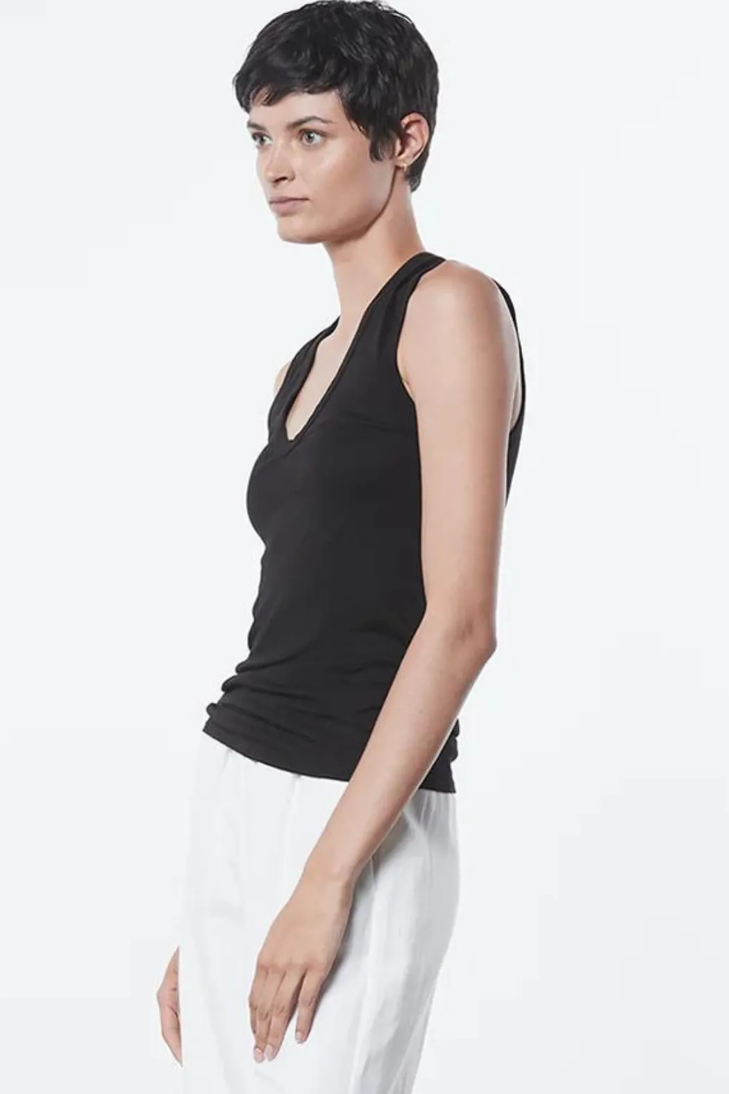 Enza Costa Essential Sleeveless U Tank