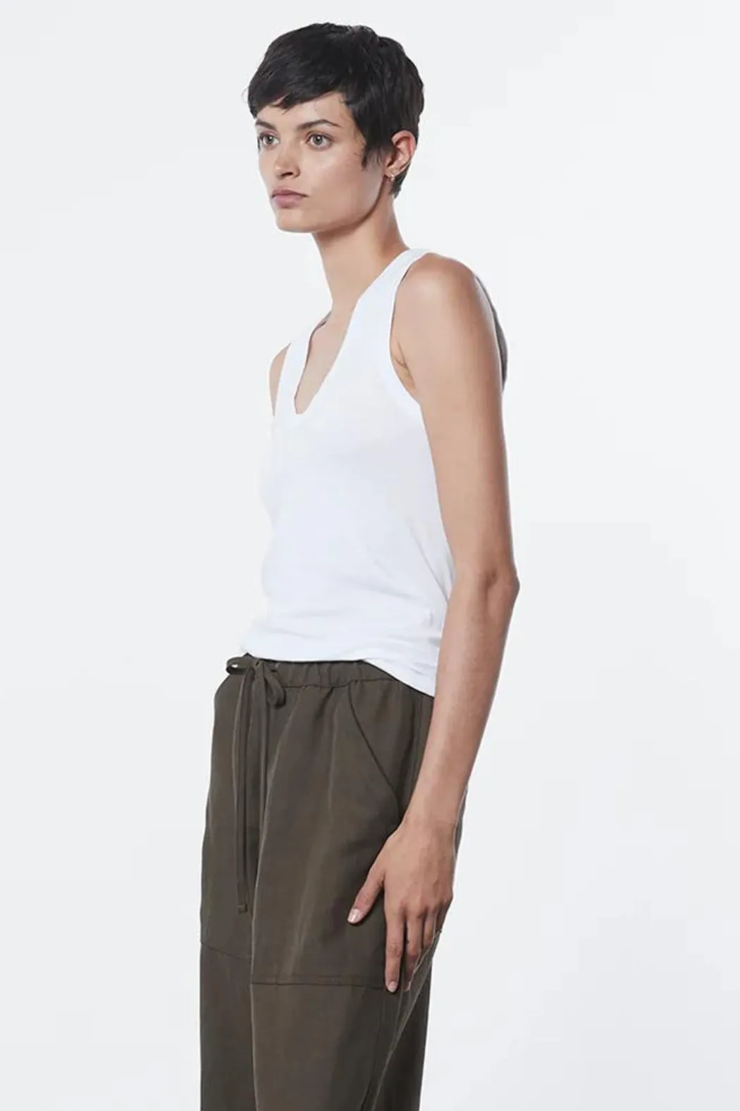 Enza Costa Essential Sleeveless U Tank