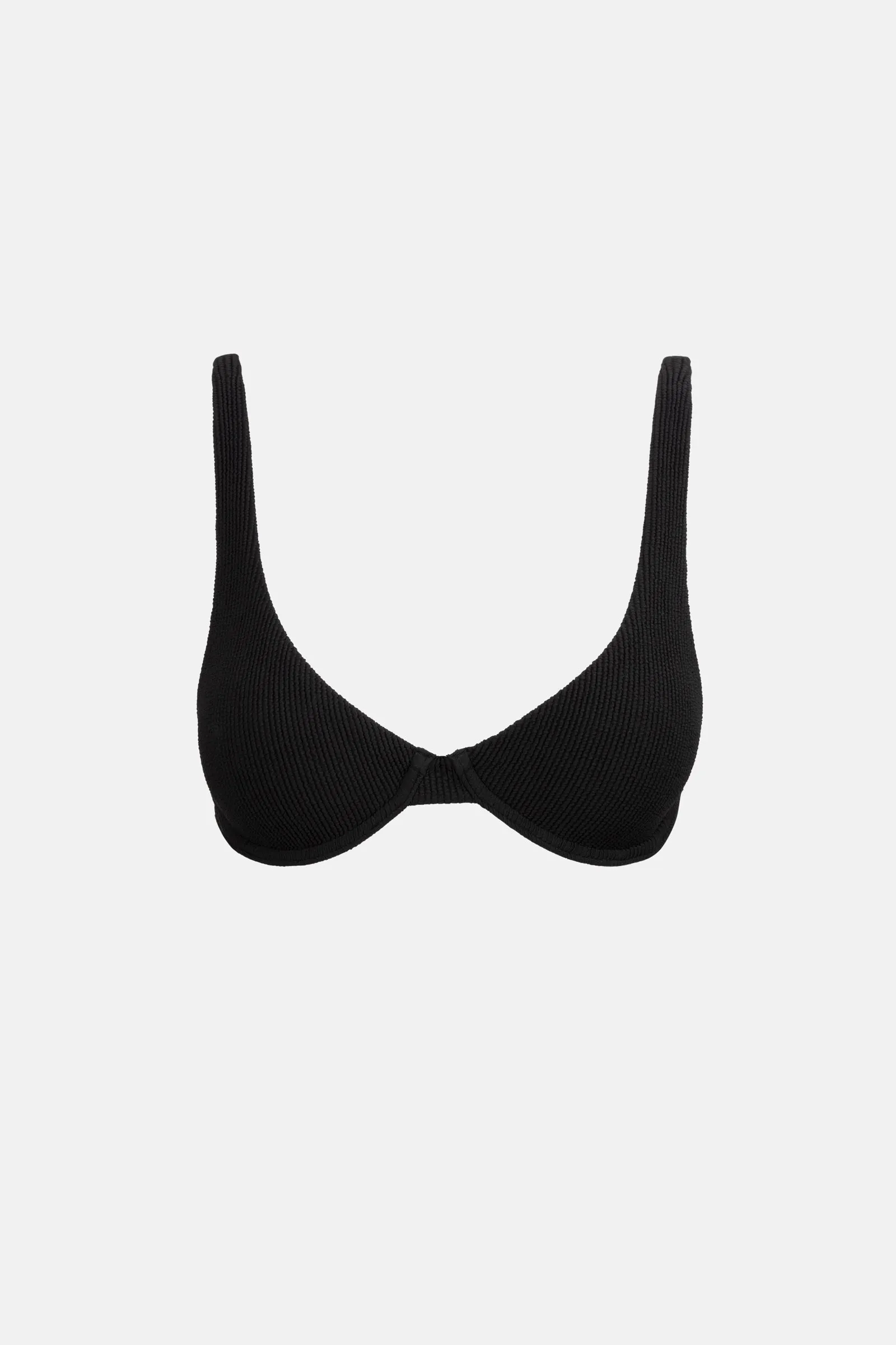 Essential Rib Underwire Top Black