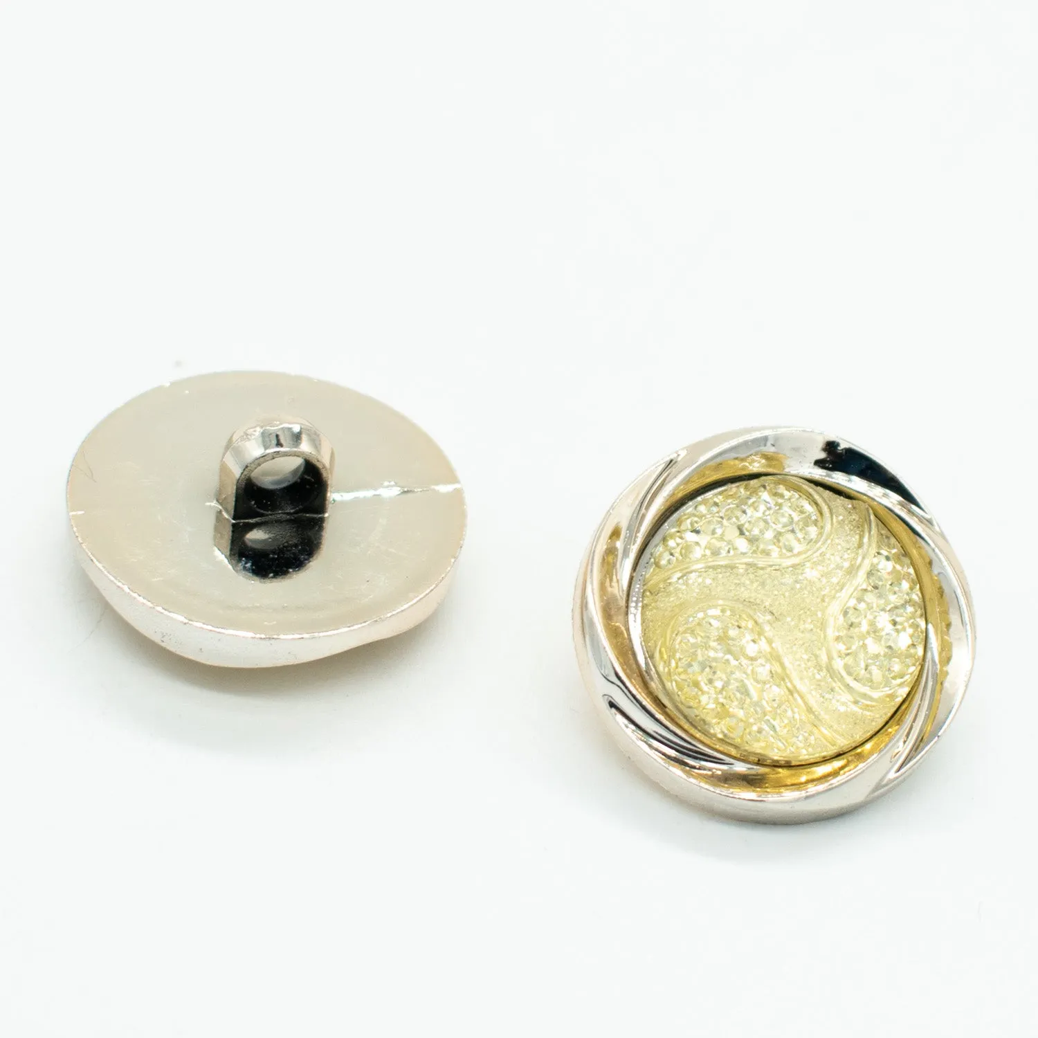 Fancy Light Gold Diamond Shank Button