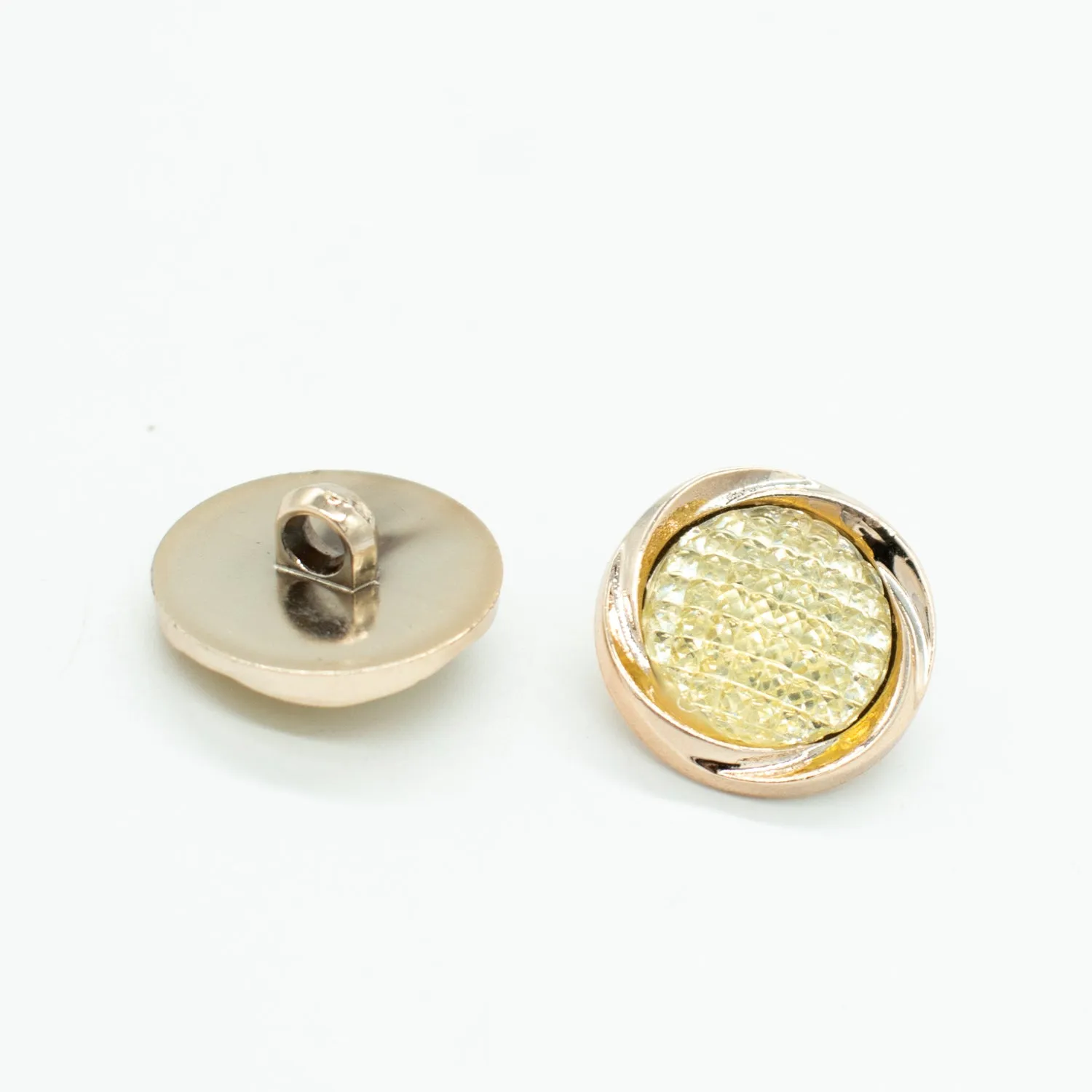 Fancy Light Gold Diamond Shank Button