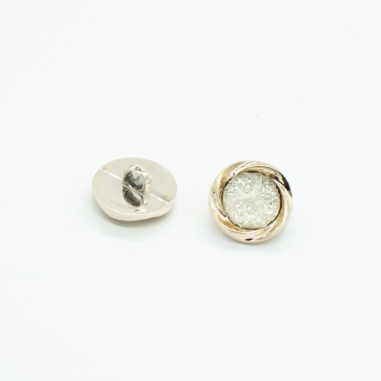 Fancy Light Gold Diamond Shank Button