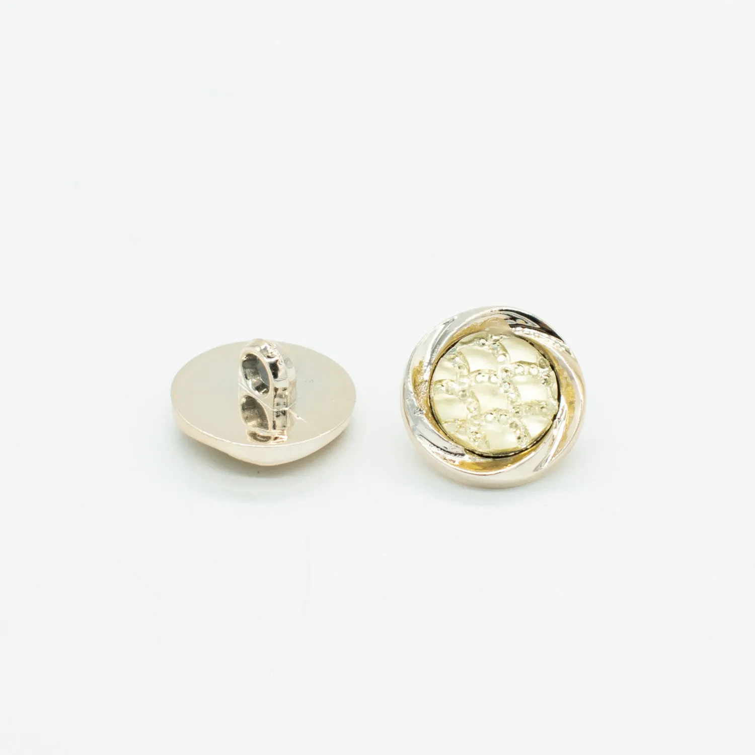 Fancy Light Gold Diamond Shank Button