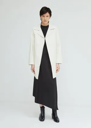 Hand Lacquered Gabardine Coat