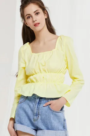 Handan Square Neck Crop Top