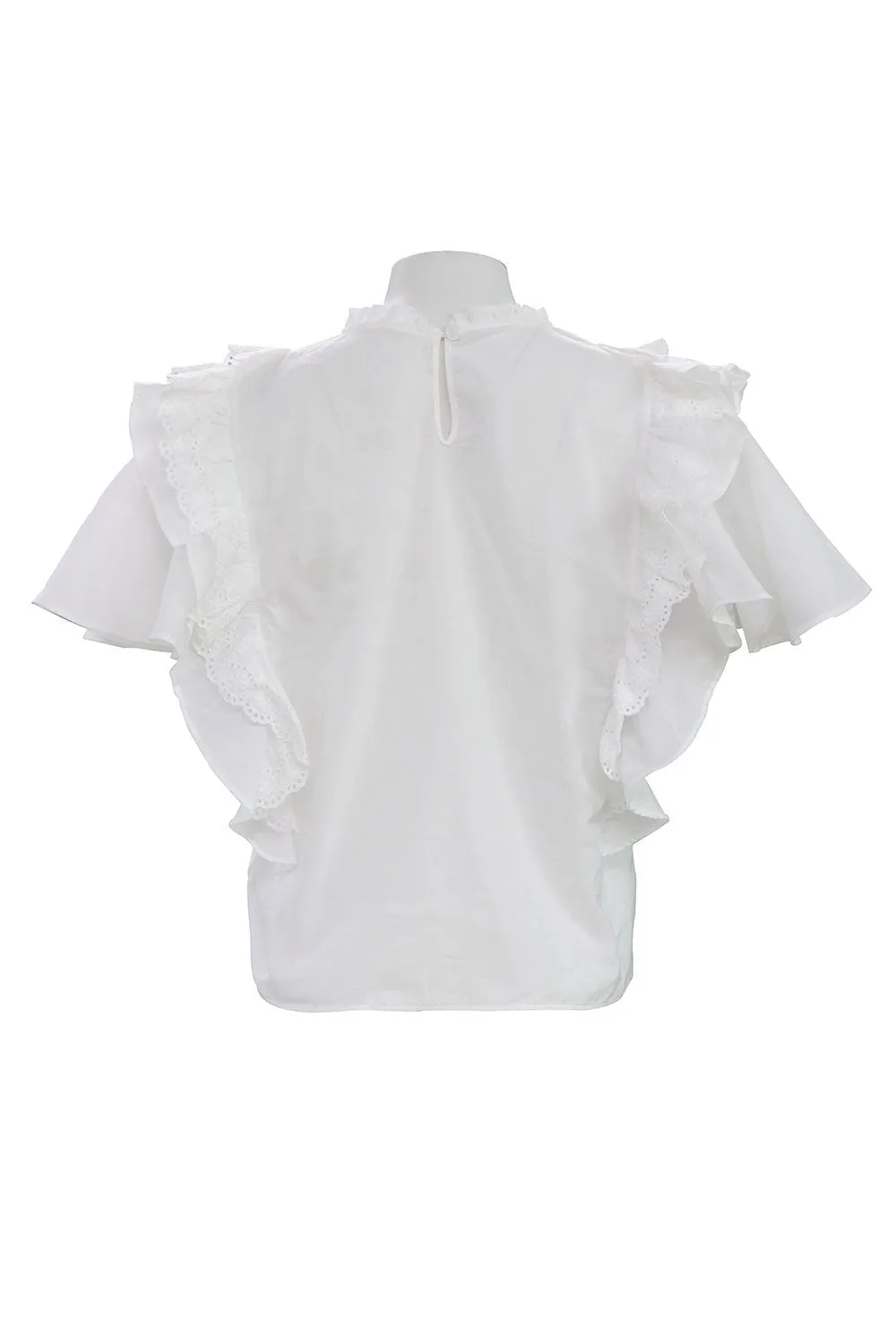 Karsyn Pintuck Ruffle Blouse