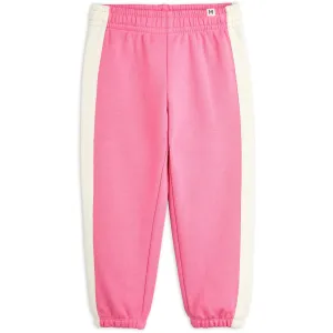 Mini Rodini Pink Mini Rodini Society Panel Sweatpants