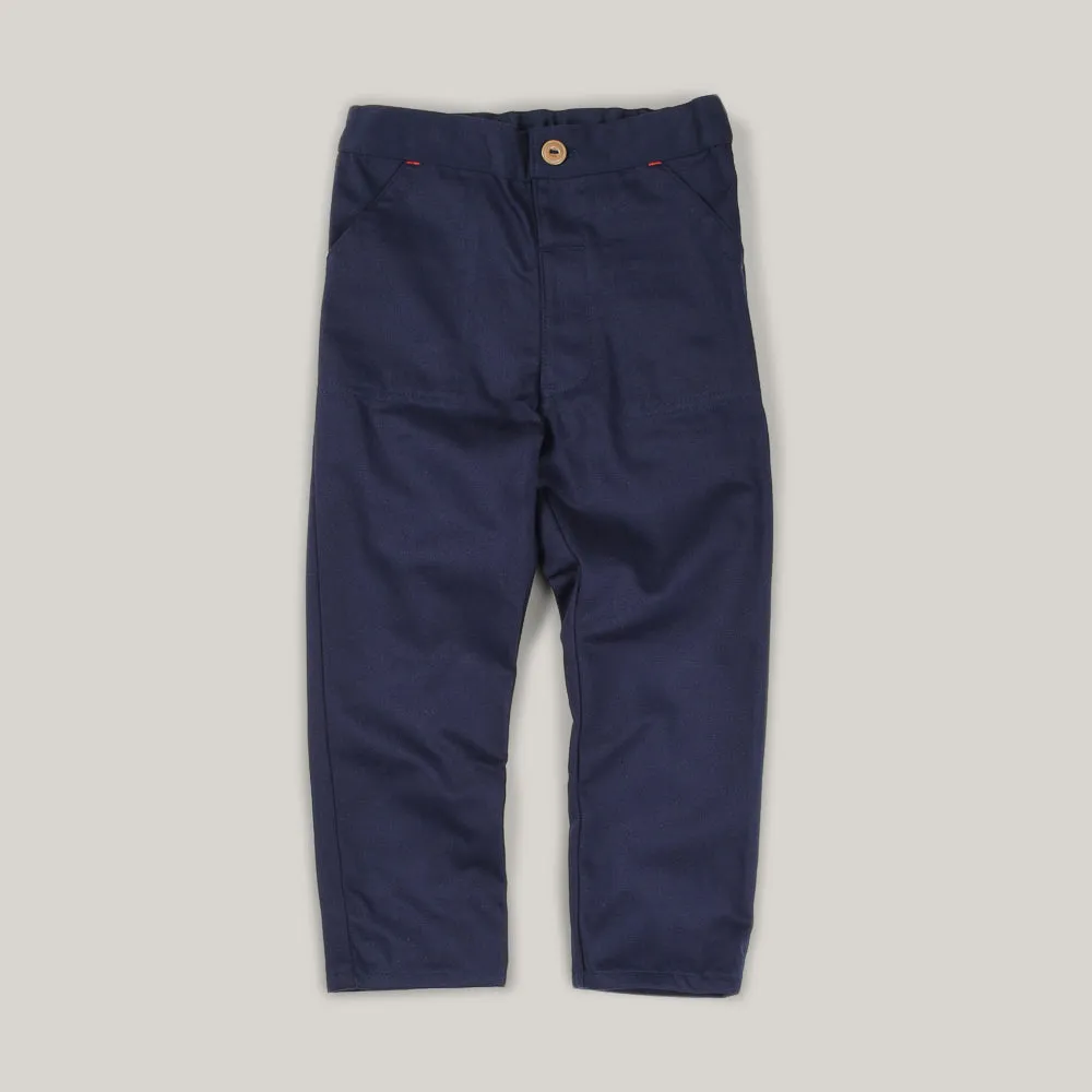 MONTY & CO. UTILITY TROUSER - NAVY