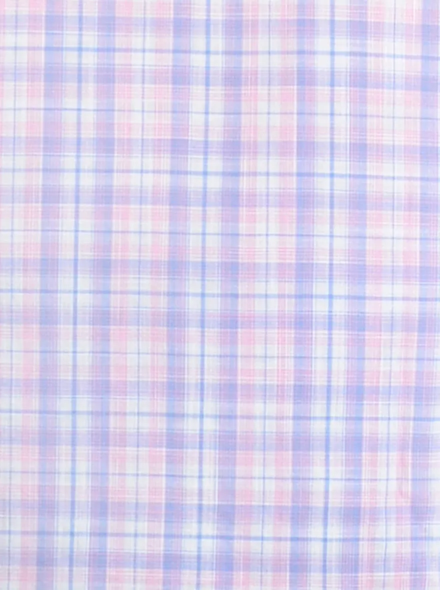 Pink Checked Slim Fit Casual Shirt | JadeBlue