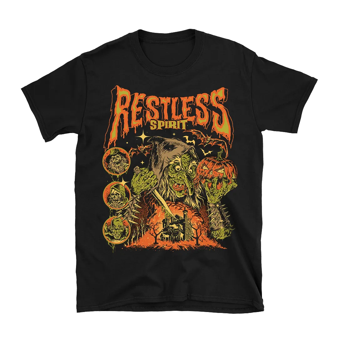 Restless Spirit - Witch T-Shirt - Black