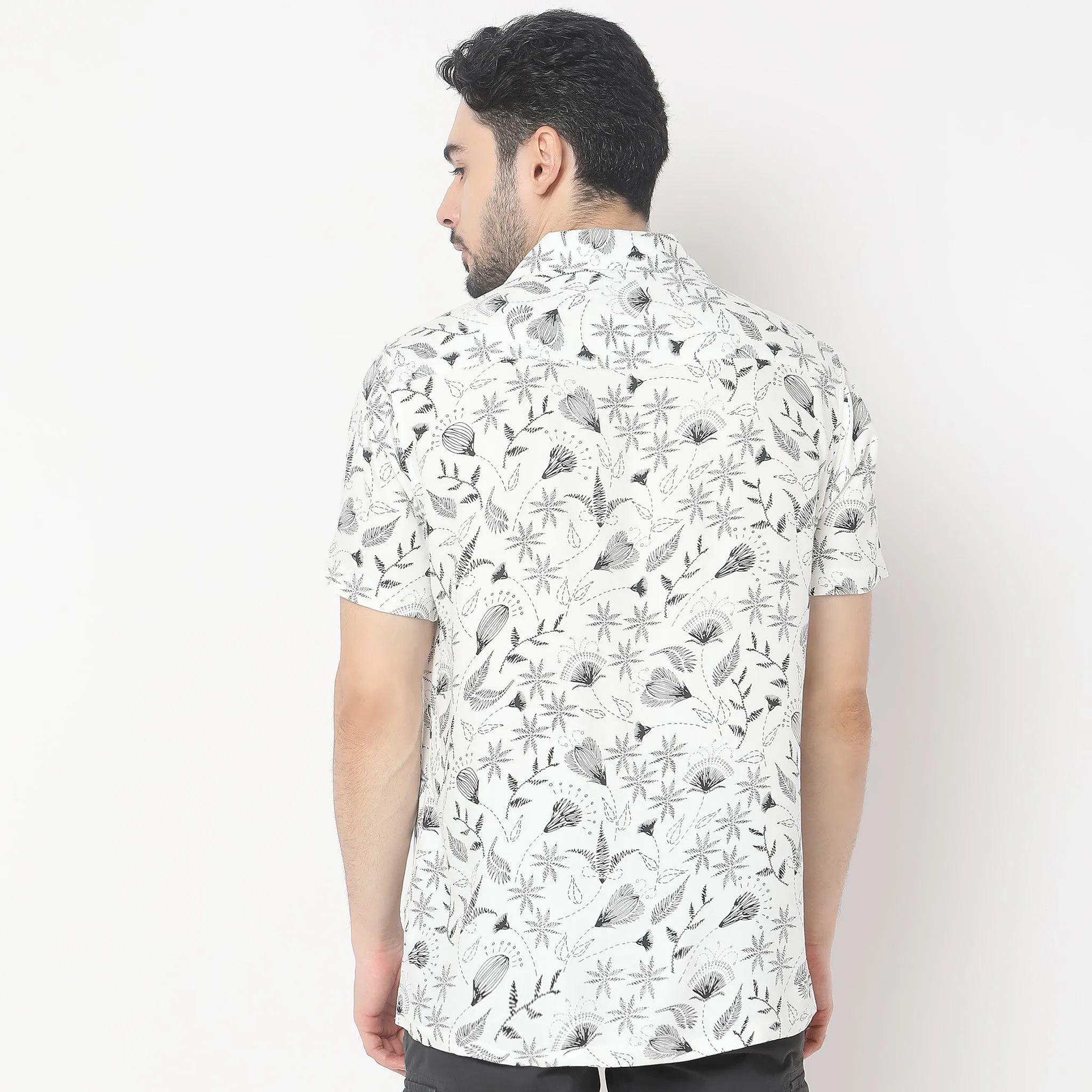 Retreat Shirts - Regular Fit Printed Shirt