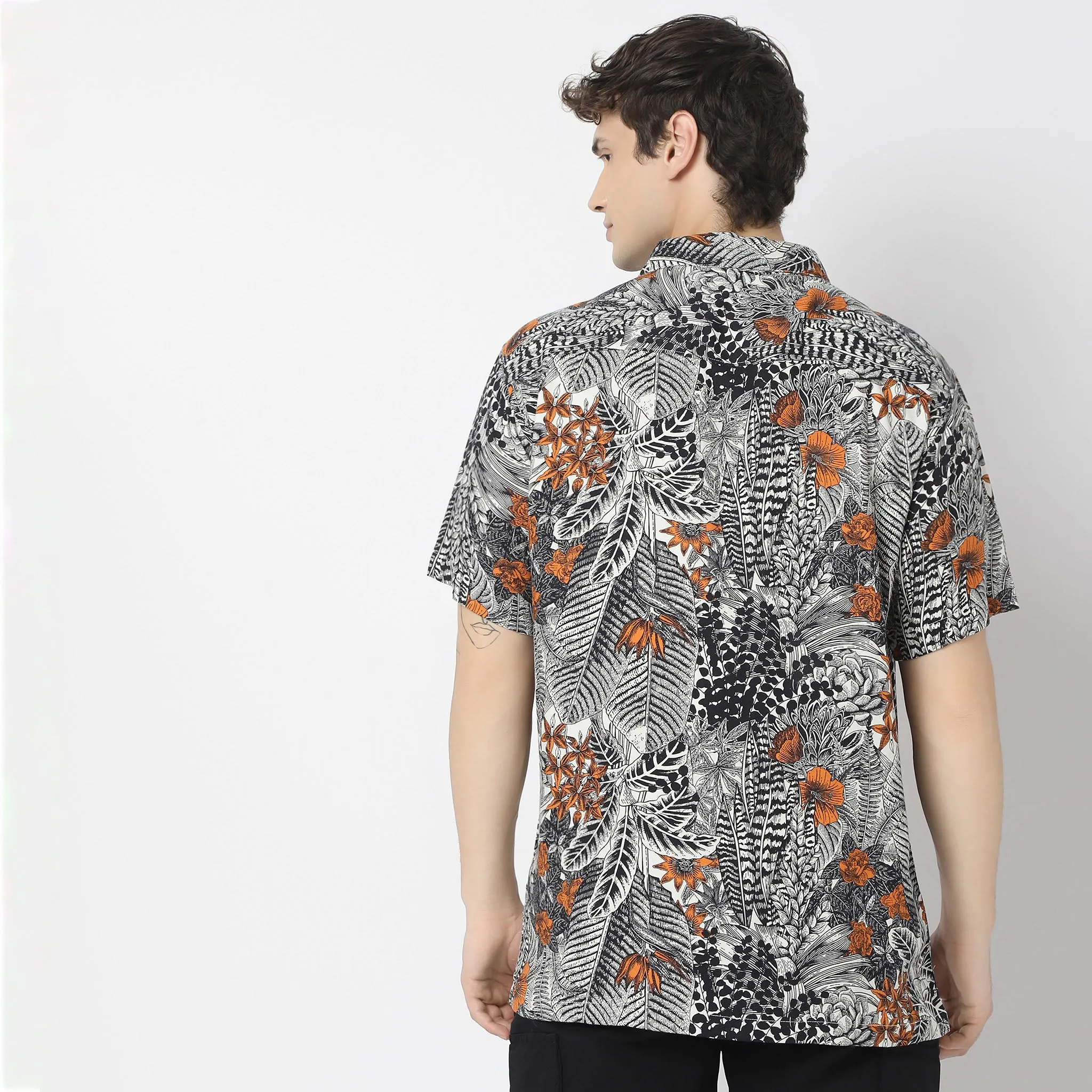 Retreat Shirts - Regular Fit Printed Shirt