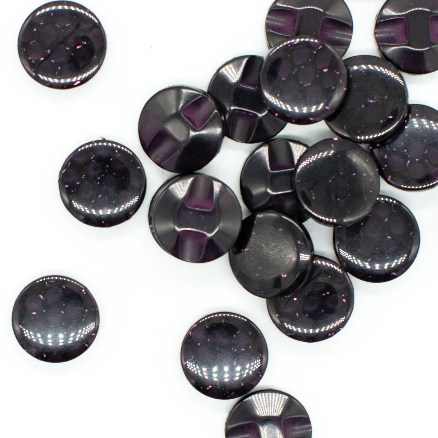 Shiny Sparkling Honeycomb Shank Button 15mm