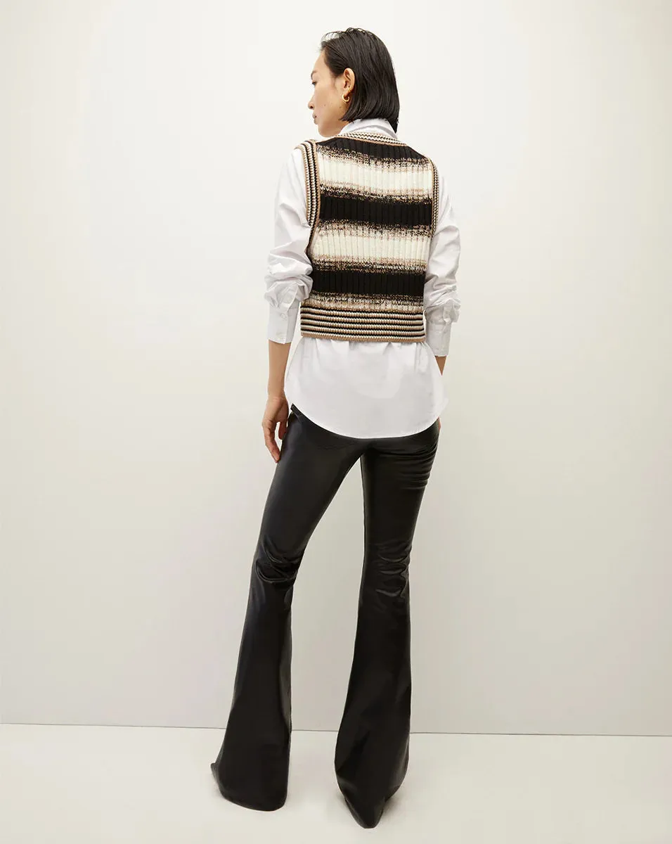 Spear Mixed Media Sweater - Black Multi