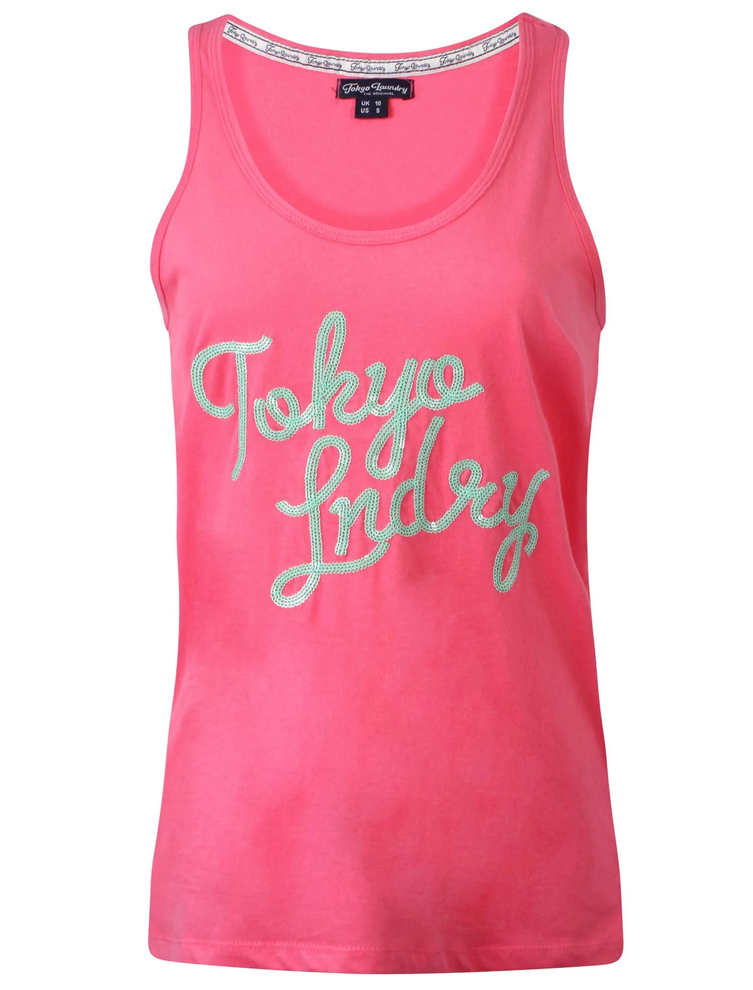 Tokyo Laundry Brynn Pink vest top