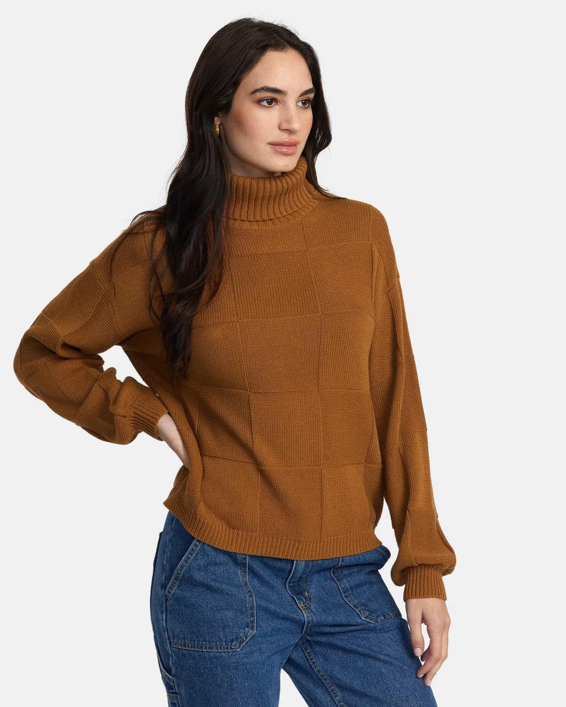 Vineyard Turtleneck Sweater - Workwear Brown