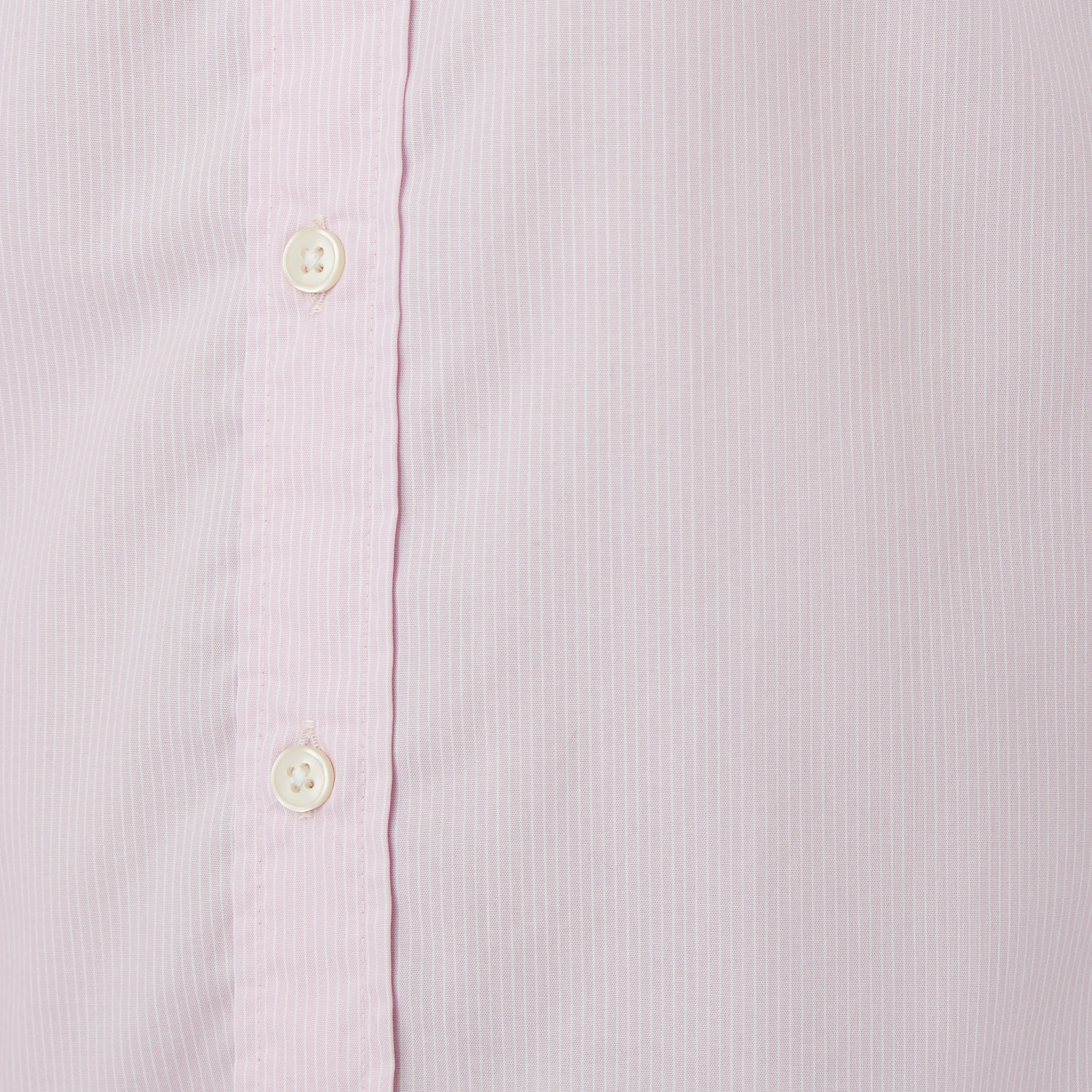 Washed Button Down Shirt - Pink Pencil Stripe